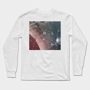 Science Fiction Style Fractal Print Long Sleeve T-Shirt